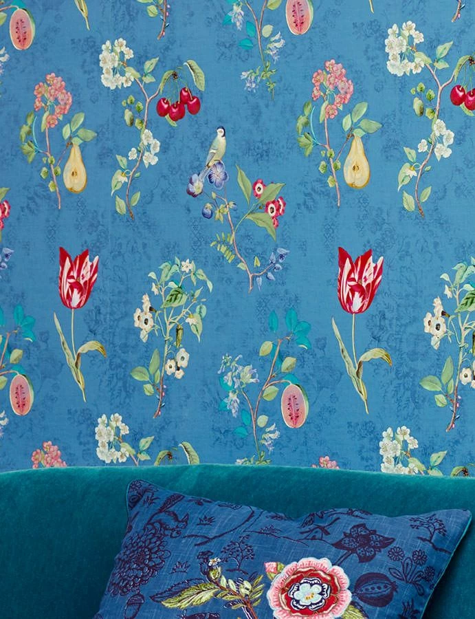 Tapete Mallorie Blau 3 Tapete Mallorie Blau