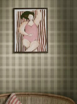 Tapete Malte Olivgrau -Wallpaper From The 70s Geschäft Malte A 452092 2880x1440