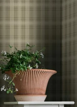 Tapete Malte Olivgrau -Wallpaper From The 70s Geschäft Malte C 452092 2880x1440