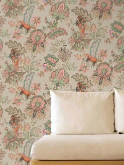 Tapete Manali Beigegrau 9 Tapete Manali Beigegrau -Wallpaper From The 70s Geschäft Manali B 104671 2880x1440