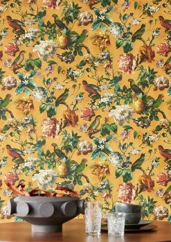 Tapete Margarete Ocker -Wallpaper From The 70s Geschäft Margarete A 821994 2880x1440