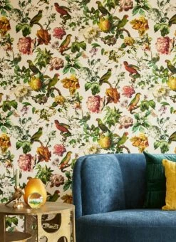 Tapete Margarete Cremeweiss -Wallpaper From The 70s Geschäft Margarete B 821995 2880x1440