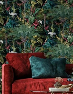 Tapete Melora Türkisblau -Wallpaper From The 70s Geschäft Melora B 104571 2880x1440