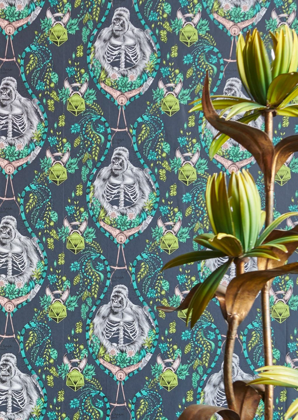 Tapete Silverback Türkisgrün 7 Tapete Silverback Türkisgrün – Bild 5