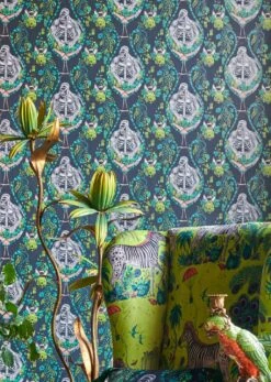 Tapete Silverback Türkisgrün 10 Tapete Silverback Türkisgrün -Wallpaper From The 70s Geschäft Menagerie B 745091 2880x1440