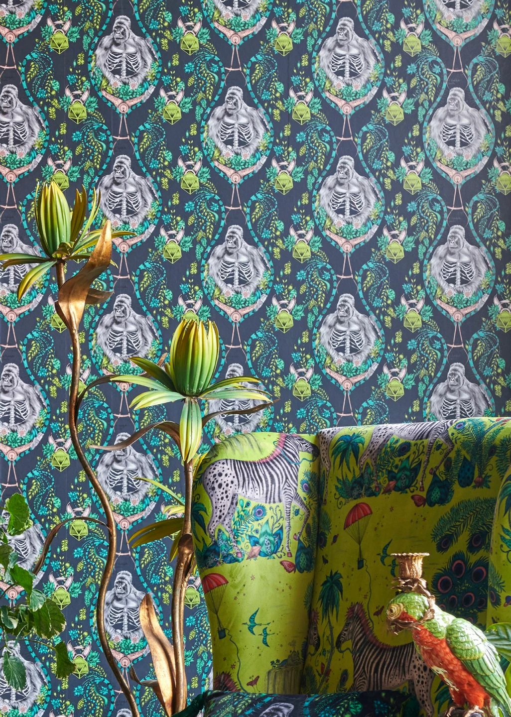 Tapete Silverback Türkisgrün 6 Tapete Silverback Türkisgrün – Bild 4