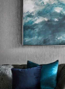 Tapete Metallic Plaster Silber