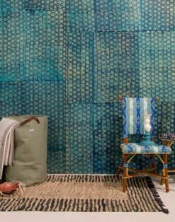 Tapete Methok Dunkelblau -Wallpaper From The 70s Geschäft Methok C 325102 2880x1440