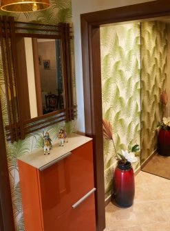 Tapete Milva Hellgrün Schimmer -Wallpaper From The 70s Geschäft Milva K 625051 2880x1440