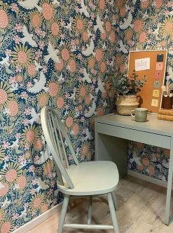 Tapete Monica Ozeanblau -Wallpaper From The 70s Geschäft Monica V 485402 2880x1440