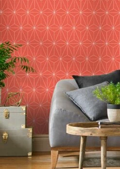 Tapete Morton Orange -Wallpaper From The 70s Geschäft Morton B 431062 2880x1440