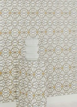 Versace Tapete Nara Perlgold -Wallpaper From The 70s Geschäft Nara B 410881 2880x1440