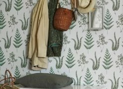 Tapete Natali Dunkelgrün -Wallpaper From The 70s Geschäft Natali C 106491 2880x1440