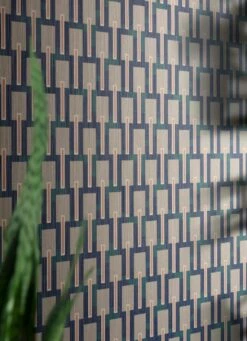 Tapete Nebulo Stahlblau -Wallpaper From The 70s Geschäft Nebulo B 251191 2880x1440