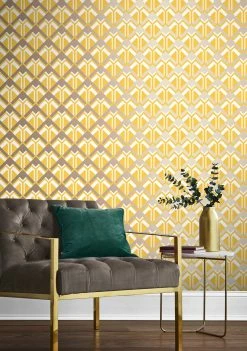 Tapete Nerea Honiggelb -Wallpaper From The 70s Geschäft Nerea B 431343 2880x1440