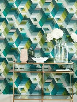 Tapete Nikita Minttürkis -Wallpaper From The 70s Geschäft Nikita C 462513 2880x1440