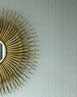 Tapete Ninon Zartblau -Wallpaper From The 70s Geschäft Ninon B 864273 2880x1440