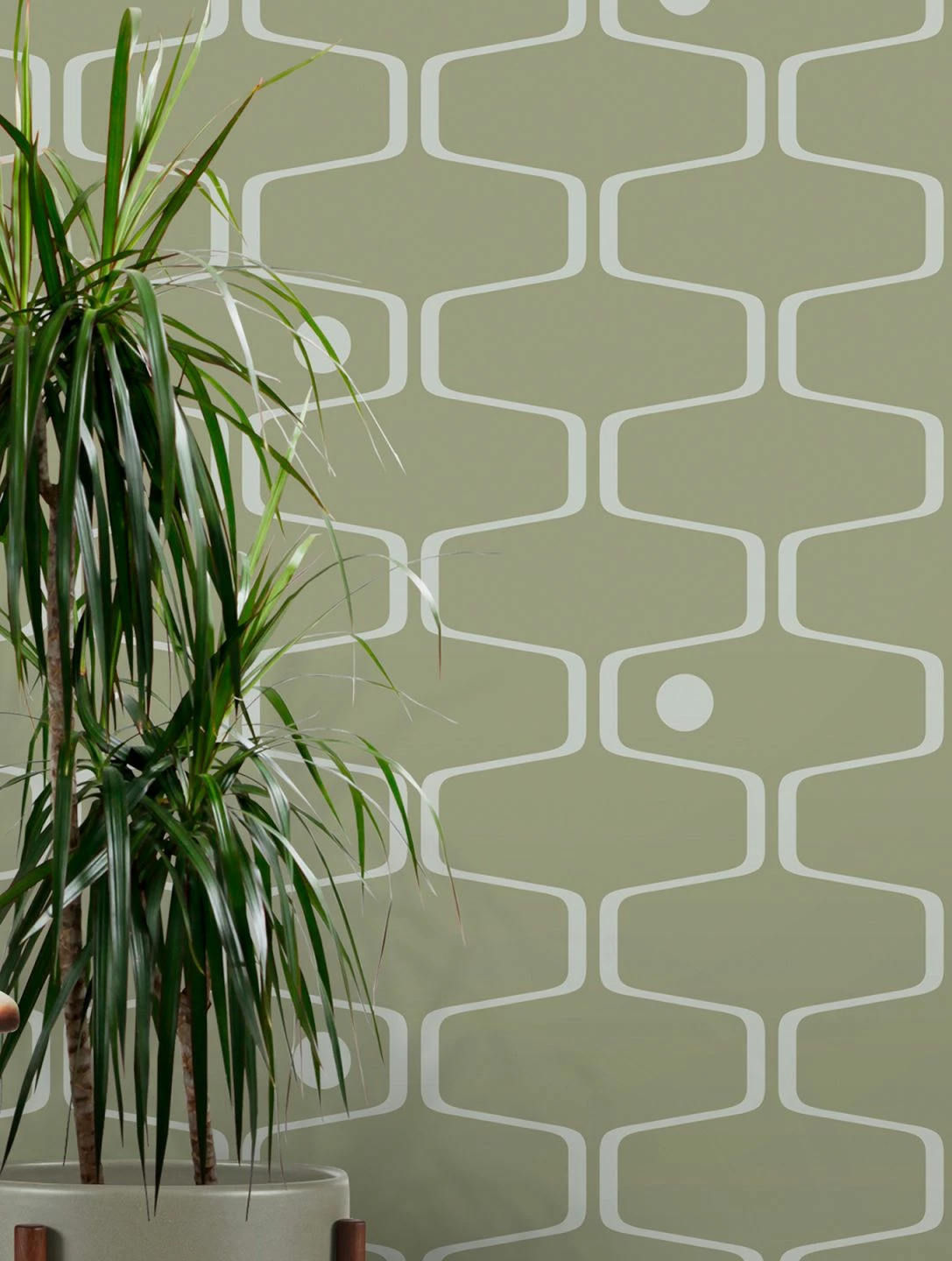 Tapete Nirvanus Hellolivgrün 3 Tapete Nirvanus Hellolivgrün