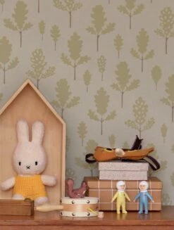 Tapete Oak Schilfgrün -Wallpaper From The 70s Geschäft Oak A 389442 2880x1440