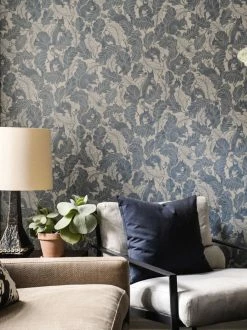 Tapete Oak Tree Tails Hellblau -Wallpaper From The 70s Geschäft Oak Tree Tails D 975142 2880x1440