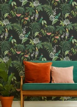 Tapete Oasis Schwarz -Wallpaper From The 70s Geschäft Oasis B 431442 2880x1440