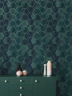 Tapete Opalino Minttürkis -Wallpaper From The 70s Geschäft Opalino A 103431 2880x1440