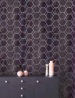 Tapete Opalino Pastellviolett -Wallpaper From The 70s Geschäft Opalino A 103432 2880x1440