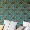 Tapete Palm Luxe Blaugrün -Wallpaper From The 70s Geschäft Palm Luxe B 864632 2880x1440