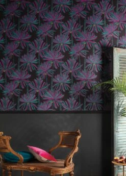 Tapete Palm Springs Violett -Wallpaper From The 70s Geschäft Palm Springs B 626082 2880x1440