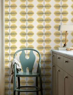 Tapete Panella Hellgelb -Wallpaper From The 70s Geschäft Panella B 450961 2880x1440