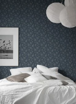 Tapete Patricia Graublau -Wallpaper From The 70s Geschäft Patricia B 452024 2880x1440