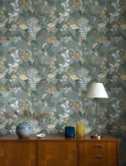 Tapete Pavonia Hellblaugrau -Wallpaper From The 70s Geschäft Pavonia B 485155 2880x1440