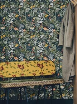 Tapete Pavonia Graublau -Wallpaper From The 70s Geschäft Pavonia O 485152 2880x1440