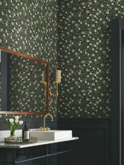 Selbstklebende Tapete Primrose Field Schwarz -Wallpaper From The 70s Geschäft Primrose Field 790671 2880x1440