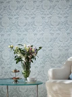 Tapete Rabia Hellgrau -Wallpaper From The 70s Geschäft Rabia B 251010 2880x1440