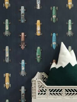 Tapete Race Car 01 Graublau -Wallpaper From The 70s Geschäft Race Car 01 B 310211 2880x1440