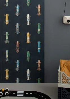 Tapete Race Car 01 Graublau -Wallpaper From The 70s Geschäft Race Car 01 C 310211 2880x1440