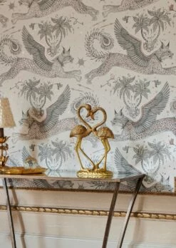 Tapete Lynx Weiss -Wallpaper From The 70s Geschäft Raphael B 745101 2880x1440