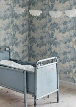 Tapete Raphael Trees Hellblau -Wallpaper From The 70s Geschäft Raphael Trees A 875142 2880x1440