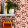 Tapete Retro Rainbow Braunorange -Wallpaper From The 70s Geschäft Retro Rainbow 431883 2880x1440