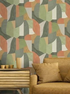 Tapete Rimero Grün -Wallpaper From The 70s Geschäft Rimero B 104652 2880x1440