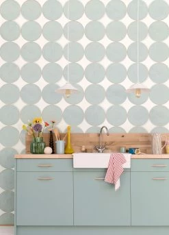 Tapete Rowan Minttürkis -Wallpaper From The 70s Geschäft Rowan B 864571 2880x1440