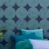 Tapete Rowan Türkisblau -Wallpaper From The 70s Geschäft Rowan B 864572 2880x1440