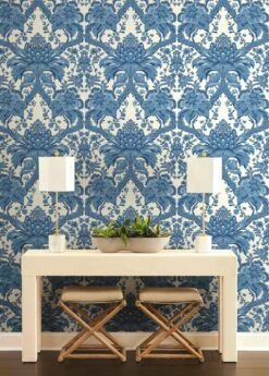 Tapete Royal Artichoke Azurblau -Wallpaper From The 70s Geschäft Royal Artichoke C 790421 2880x1440