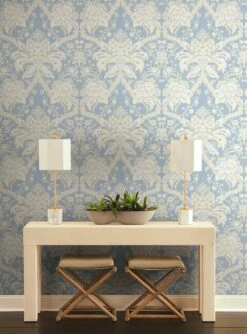 Tapete Royal Artichoke Hellblau -Wallpaper From The 70s Geschäft Royal Artichoke C 790423 2880x1440