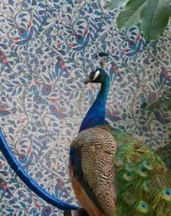 Tapete Rousseau Blautöne -Wallpaper From The 70s Geschäft Rubi B 745031 2880x1440