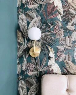 Tapete Sahra Blaugrün -Wallpaper From The 70s Geschäft Sahra P 451473 2880x1440