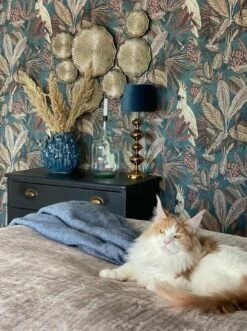 Tapete Sahra Blaugrün -Wallpaper From The 70s Geschäft Sahra Y 451473 2880x1440