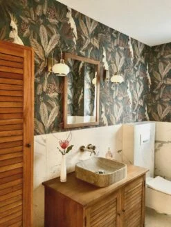 Tapete Sahra Blaugrün -Wallpaper From The 70s Geschäft Sahra Z 451473 2880x1440