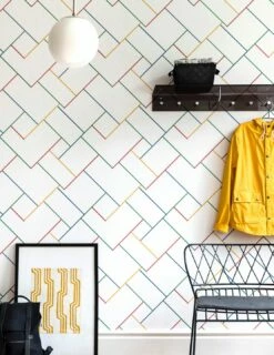 Tapete Sangallo Bunt -Wallpaper From The 70s Geschäft Sangallo C 491201 2880x1440